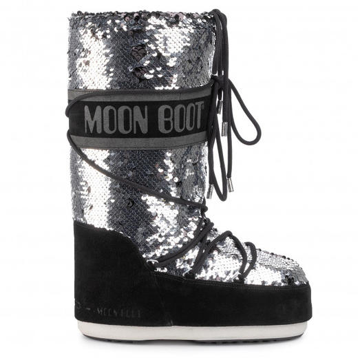 Moon Boots - Moon Boot Classic Disco - Black 女装 雪地靴 黑色 商品图0