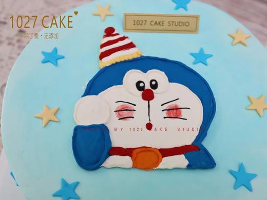 1027CAKE| 蓝色系 哆啦A梦主题 手绘 商品图2