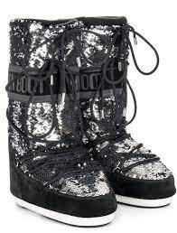 Moon Boots - Moon Boot Classic Disco - Black 女装 雪地靴 黑色 商品图1