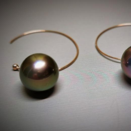 18k珍珠耳环【C大调】 商品图1