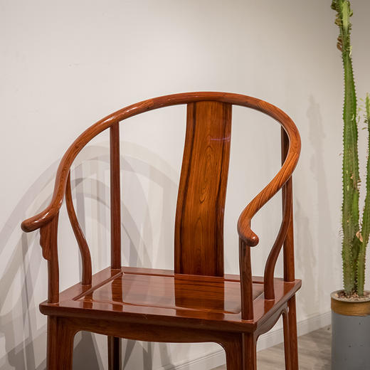 红木素工圈椅（两椅一几） 商品图1