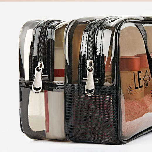 洗漱包干湿两用大容量多功能收纳包防水便携式女学生网红化妆包 商品图5