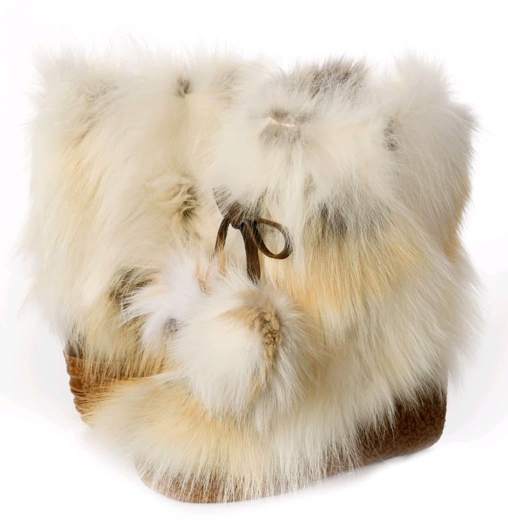 Diavolezza - Short Fur Boots W Pom Pom - Volpe Gold 女装 毛毛靴 金色