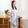 【女款圆角围裙】简约家居围裙纯色免系套头设计纯棉棉麻质感女款围裙 商品缩略图3