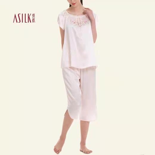 8F  ASILK绣都  桑蚕丝睡衣套M-XL 商品图0