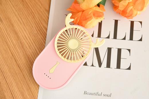 艺轩小鹿超薄手持风扇（4色）YS2238B	 8.5*2.8*14CM 商品图3