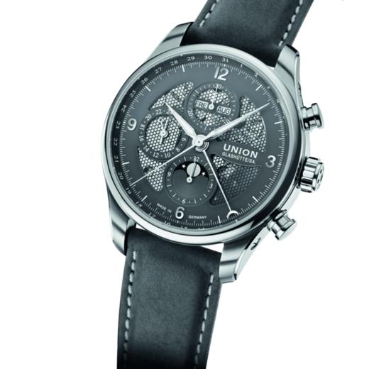 宇联（UNION GLASHÜTTE）德国手表 贝利士系列 镂空月相计时码表男士机械腕表 D009.425.16.087.00 商品图6