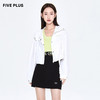 FIVE PLUS新款女春装连帽外套女短款长袖甜酷夹克潮拉链开襟2WN1044720 商品缩略图0