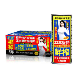 椰树 椰汁正宗椰树牌椰子汁 植物蛋白饮料 245ml*6罐*4扎 整箱装