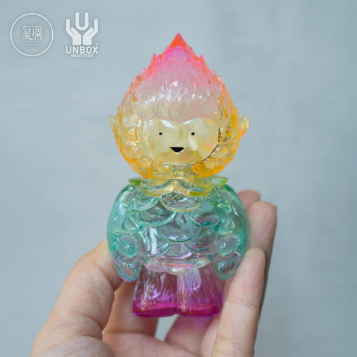 现货 Unbox 叶子精灵 彩虹 搪胶 潮流玩具 摆件 商品图3