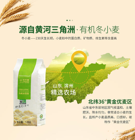 龙升源有机水饺粉1.5kg/袋 商品图1
