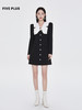 FIVE PLUS新款女春装设计感连衣裙女法式泡泡袖短裙子单排扣2WA1082220 商品缩略图3