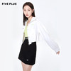 FIVE PLUS新款女春装连帽外套女短款长袖甜酷夹克潮拉链开襟2WN1044720 商品缩略图2