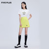 FIVE PLUS新款女春装刺绣短袖T恤女宽松设计感卡通套头衫纯棉2WN1024170 商品缩略图4