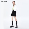FIVE PLUS新款女春装连帽外套女短款长袖甜酷夹克潮拉链开襟2WN1044720 商品缩略图4