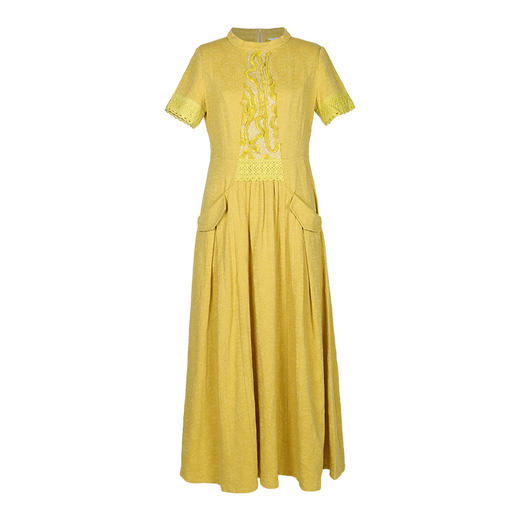 桃源提花连衣裙 | 明媚大气黄 |现货加急发 商品图7