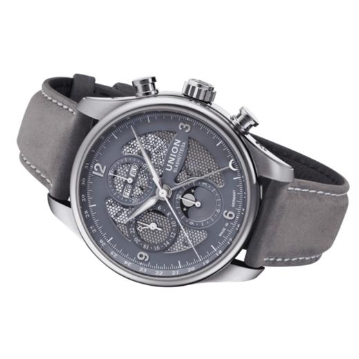 宇联（UNION GLASHÜTTE）德国手表 贝利士系列 镂空月相计时码表男士机械腕表 D009.425.16.087.00 商品图1