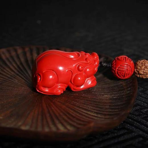 灵机生活馆貔貅钥匙扣朱砂挂件 商品图1