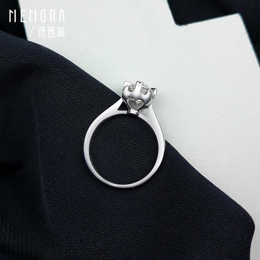 诗普琳珠宝拥爱系列白色18K金钻石结婚戒指DR2160 商品图8