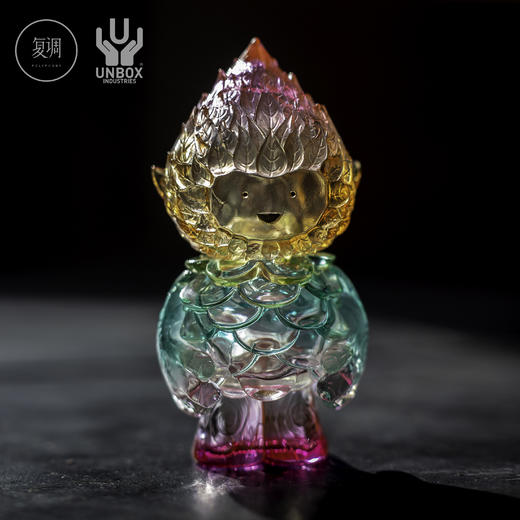 现货 Unbox 叶子精灵 彩虹 搪胶 潮流玩具 摆件 商品图4