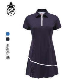 BLS-312B（PROSIMON高尔夫春夏女款拼色短袖运动风连衣裙）