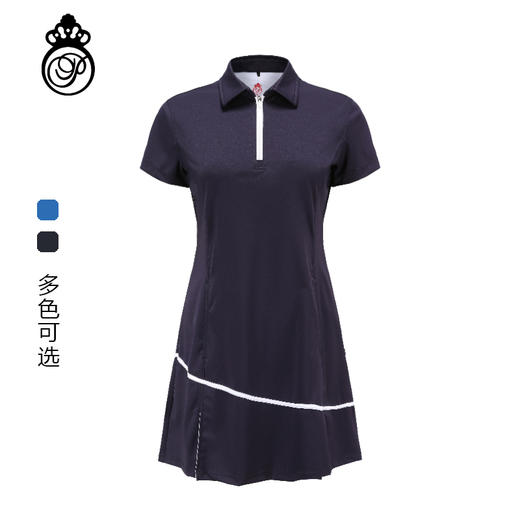 BLS-312B（PROSIMON高尔夫春夏女款拼色短袖运动风连衣裙） 商品图0