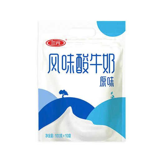 BHS 盒心卖场 三元酸牛奶 原味 100g*10 商品图0