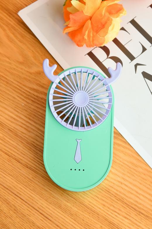 艺轩小鹿超薄手持风扇（4色）YS2238B	 8.5*2.8*14CM 商品图2