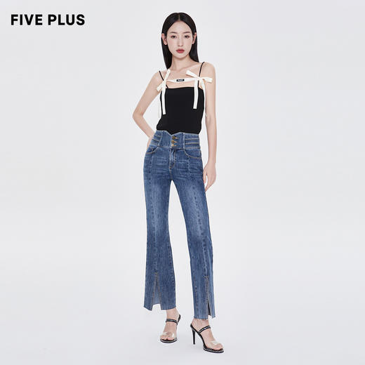 FIVE PLUS新款女春装气质吊带针织背心女修身内搭打底上衣潮2WA1032230 商品图4