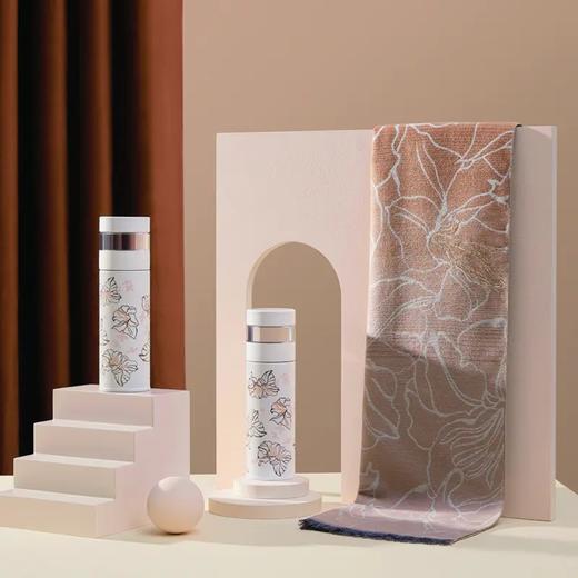 万事利-秋意浓 大方巾/真丝绒围巾 100%桑蚕丝 商品图0