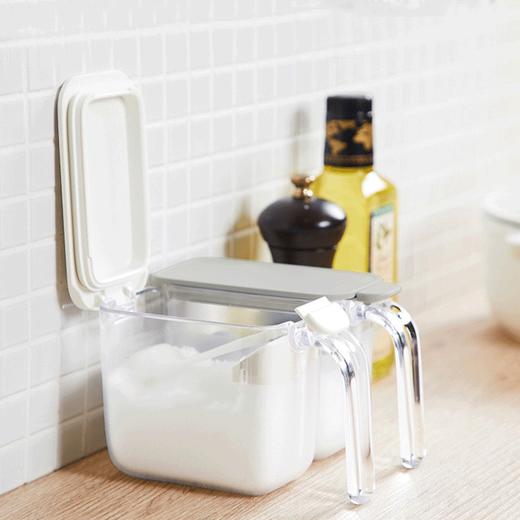 MARNA日本进口调料罐家用厨房糖盐味精调料盒调味罐盐罐370ml 商品图1
