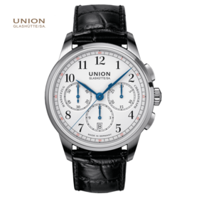 宇联（UNION GLASHÜTTE）德国1893系列 约翰内斯·德尔施泰因纪念版计时码表 D007.459.16.017.00