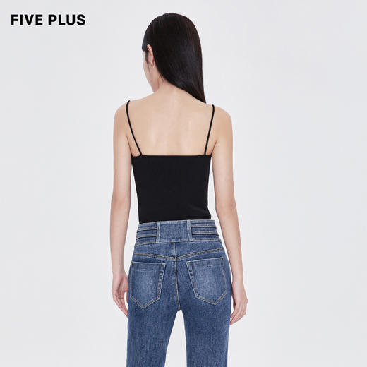 FIVE PLUS新款女春装气质吊带针织背心女修身内搭打底上衣潮2WA1032230 商品图2