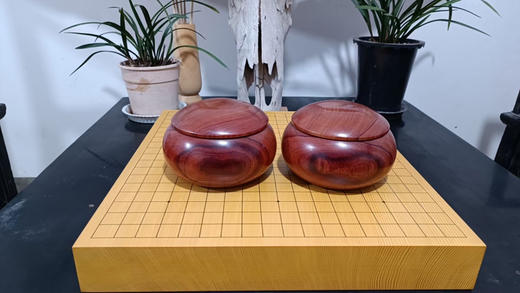 定制酸枝木围棋罐一对 商品图1