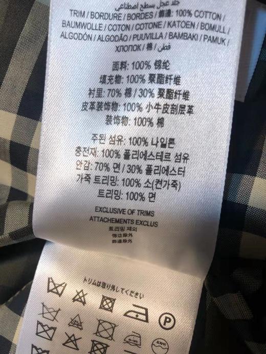 LA现货 Burberry  巴宝莉  TB新款棉服 商品图7