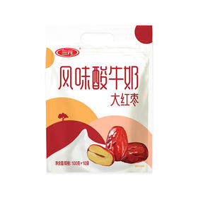 BHS 盒心卖场 三元红枣酸牛奶 100g*10