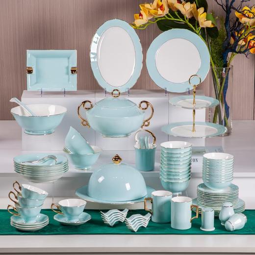 86头水波蓝餐具 商品图0