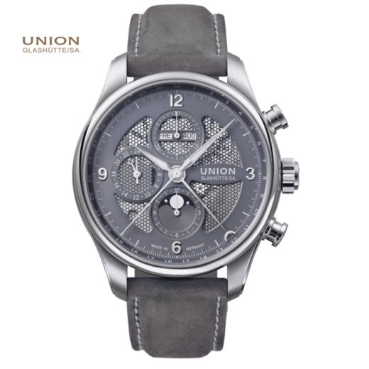 宇联（UNION GLASHÜTTE）德国手表 贝利士系列 镂空月相计时码表男士机械腕表 D009.425.16.087.00 商品图0