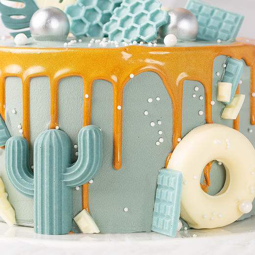 蓝色爱恋-ins风梦幻海洋-2磅（7寸加高款）【主题蛋糕】 商品图2