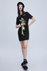 FIVE PLUS新款女春装刺绣短袖连衣裙女直筒宽松T恤裙毛织披肩2WN1084550 商品缩略图3