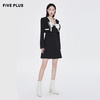FIVE PLUS2022新款女春装蝴蝶结连衣裙女两件时尚套装搭外套裙2WA1102120 商品缩略图4