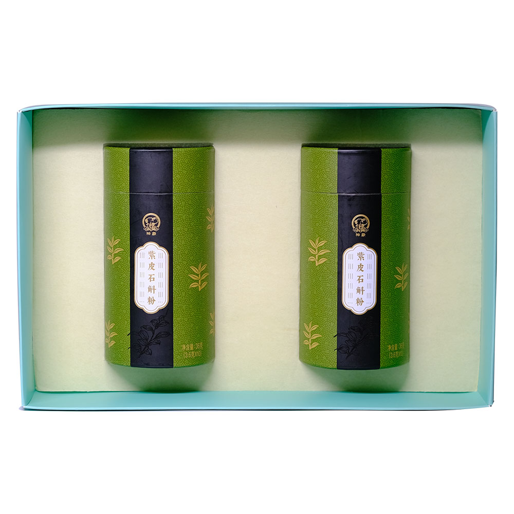 （礼盒装）云南紫皮石斛枫斗粉3.6克*10条36克*2瓶装72克 家庭公司自用泡茶简便快捷