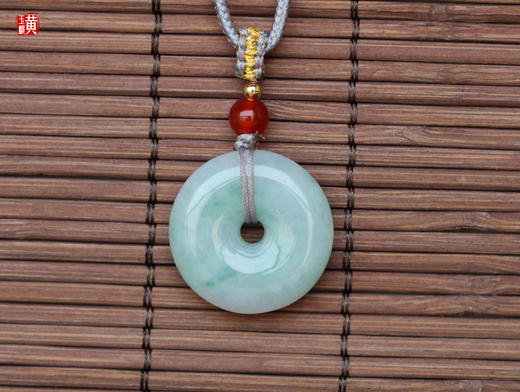 天然翡翠平安扣吊坠 配精美挂绳 商品图2