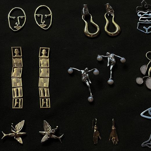 北京仓｜Paola Vilas-Leonora-人体 抽象艺术 耳环［巴西设计师］ 商品图3