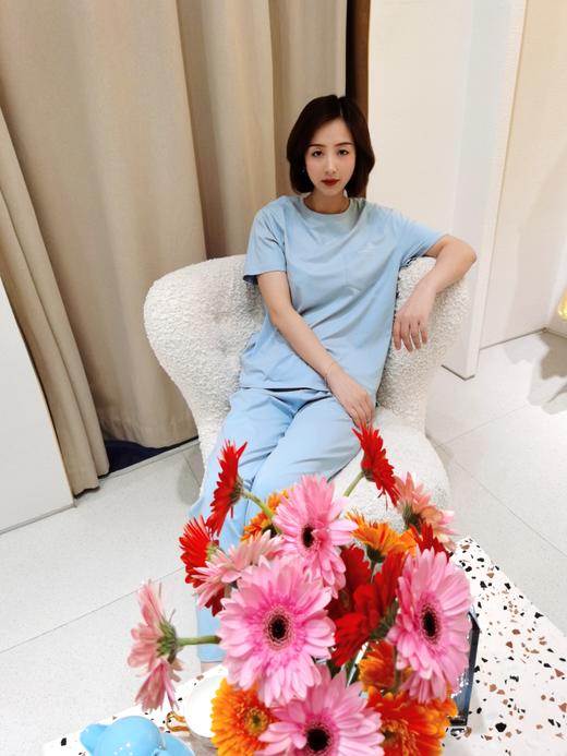 兄华圆领短袖女睡衣套装 上下套家居服 休闲内衣 62197 商品图3