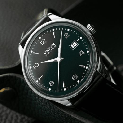 宇联（UNION GLASHÜTTE）德国手表 诺拉敏斯系列马臀皮男士自动机械日历腕表 D012.407.16.097.00 商品图2