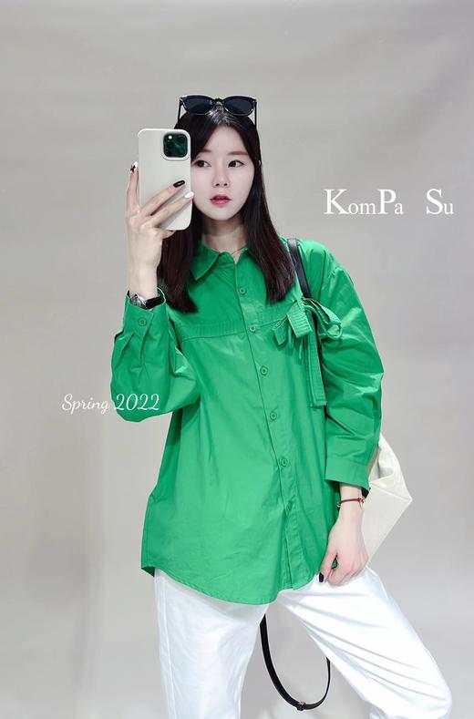 卡帕苏宽松版蝴蝶结衬衫 K131095		 商品图1