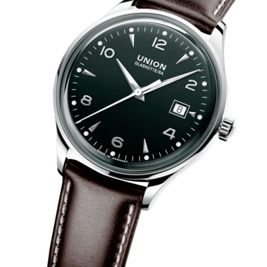 宇联（UNION GLASHÜTTE）德国手表 诺拉敏斯系列马臀皮男士自动机械日历腕表 D012.407.16.097.00 商品图4