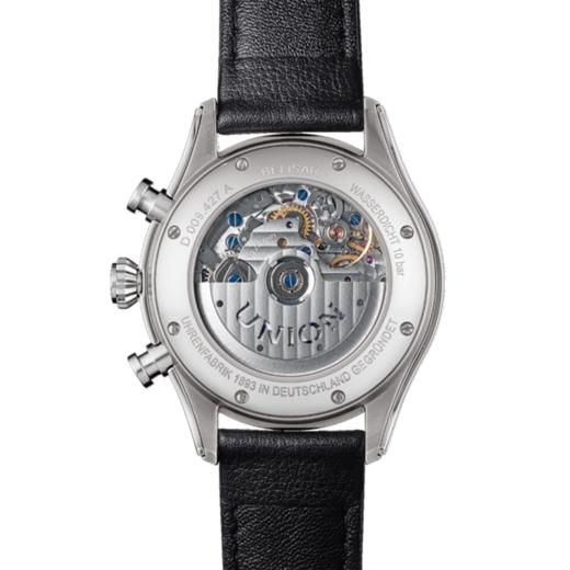 宇联（UNION GLASHÜTTE）德国手表 贝利士系列 小牛皮机械男士熊猫盘计时码表 D009.427.16.262.00 商品图3