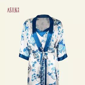 8F  ASILK绣都  桑蚕丝两件套M-XL